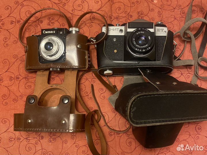 СССР фотоаппаратыЗенит ет и Смена 2