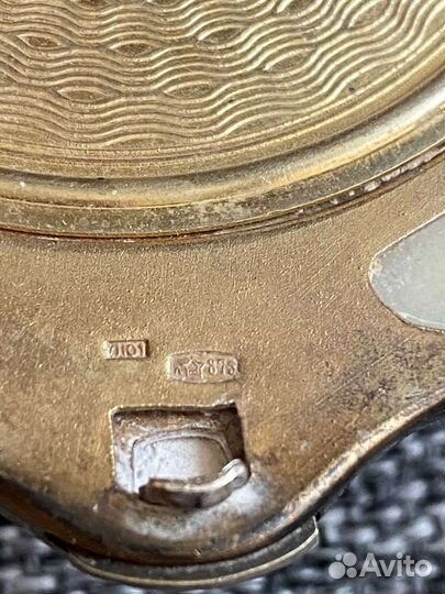 Ракушка пудреница, винтаж