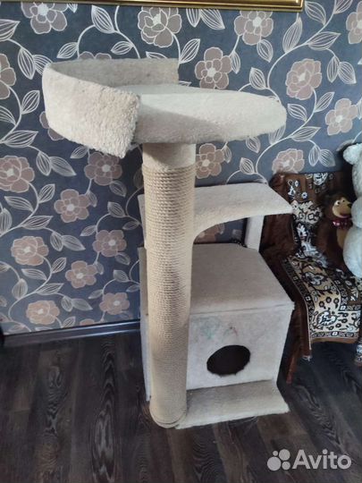 Когтеточка домик для кошки бу