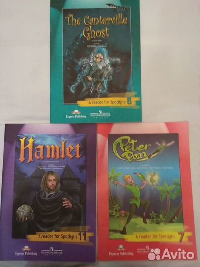Книги для чтения Spotlight. Английский 7,8,9,11
