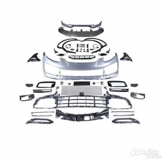 Передний бампер Рестайлинг Cayenne 958.1 стиль 9Y0