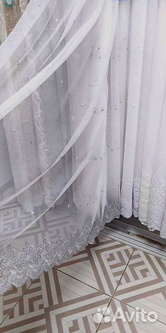 Тюль горошки