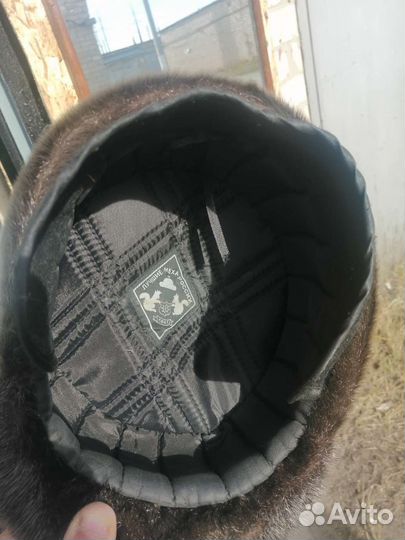 Меховая мужская кепка