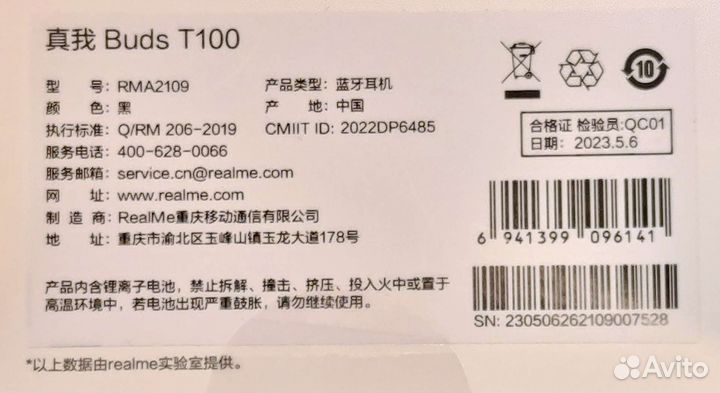 Realme buds t100
