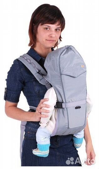 Рюкзак-кенгуру BabyActive Simple, серый, Чудо-Чадо
