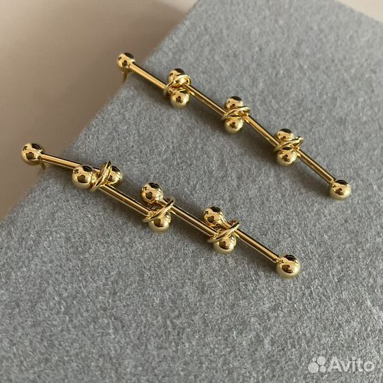 Серьги звенья в стиле Tiffany