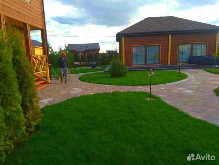 Рулонный газон, укладка, продажа