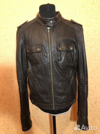 Куртка женская натуральная кожа Mango 42-44