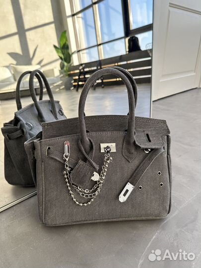 Женская сумка в стиле Hermes Birkin