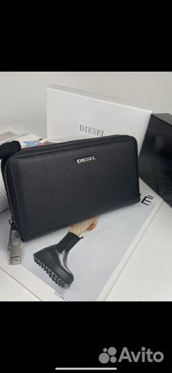 Мужской клатч Diesel из натуральной кожи