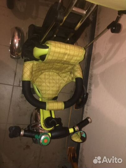 Детский велосипед с родительской ручкой