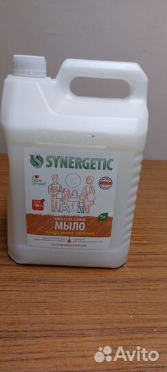 Мыло жидкое 5л synergetic миндальное молочко
