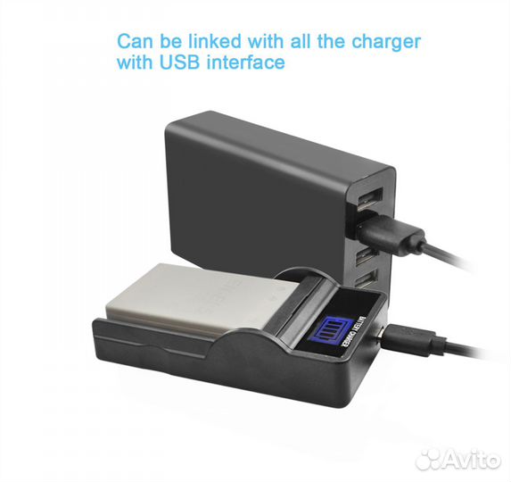 Комплект 2 Аккумулятора и зарядное EN-EL5 1500 мАч