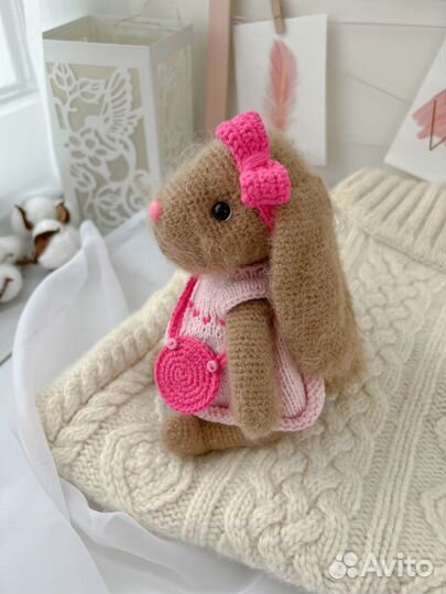 Вязаный зайчик