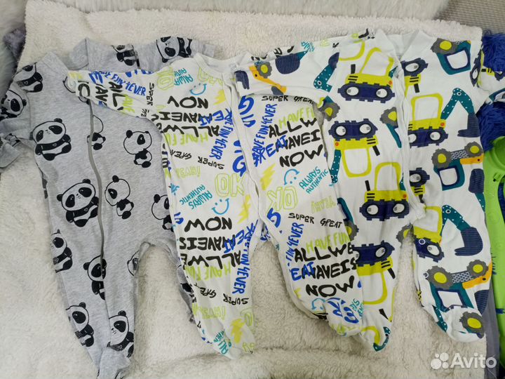 Пакет слипов на мальчика 62 размер