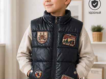 Жилет утеплённый Bobdog 6–7 лет демисезон, Москва
