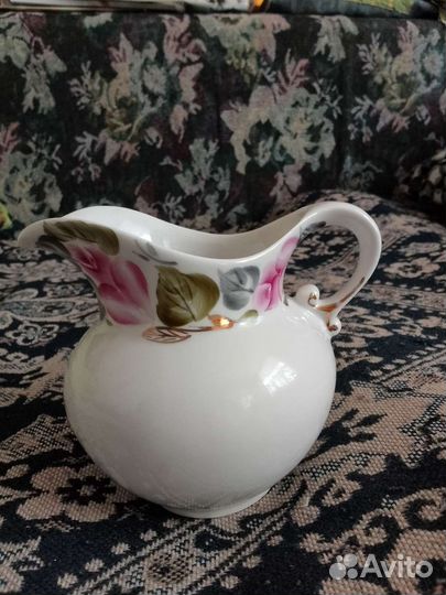 Тарелки - бамбук + сливочник, сахарница