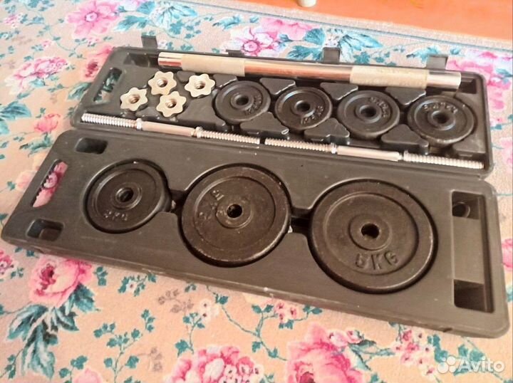 Набор штанга и гантели разборные - 30 кг