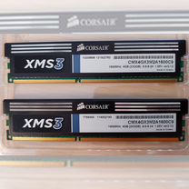 Память DDR3 corsair XMS3 CMX4GX3M2A1600C9 (2X2GB)