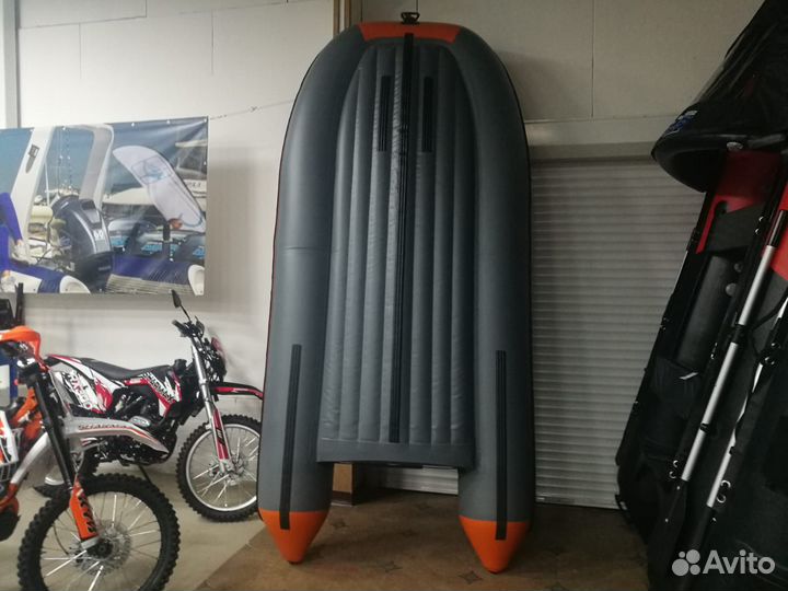 Лодка пвх Stormline Classic Air 335 графит-оранж