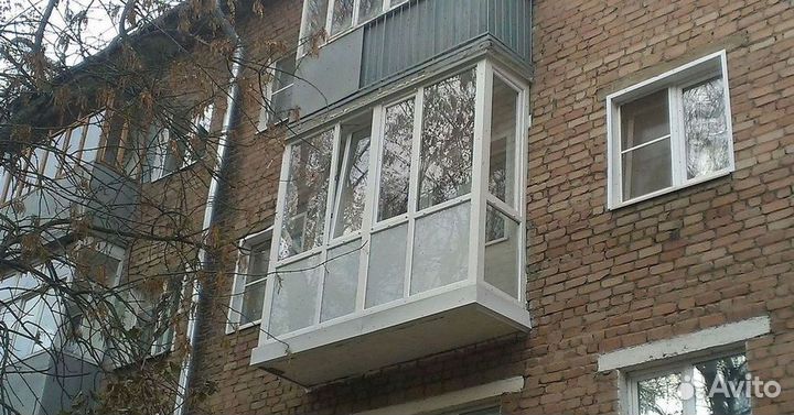 Балкон пластиковый французкое остекление