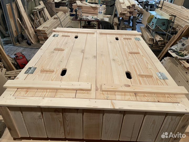 Детская песочница деревянная