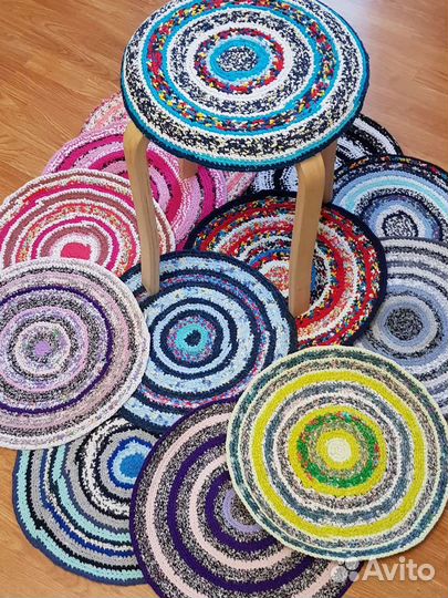 Коврики- кружки ручной работы