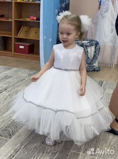 Платье снежинка 98 104
