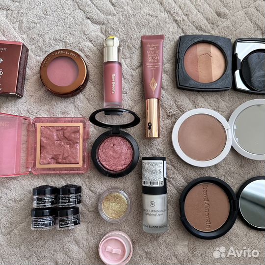 Румяна, бронзеры, тон, праймер