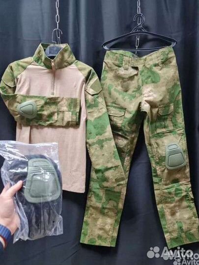 Тактический костюм G3 мох/мультикам с налокотникам