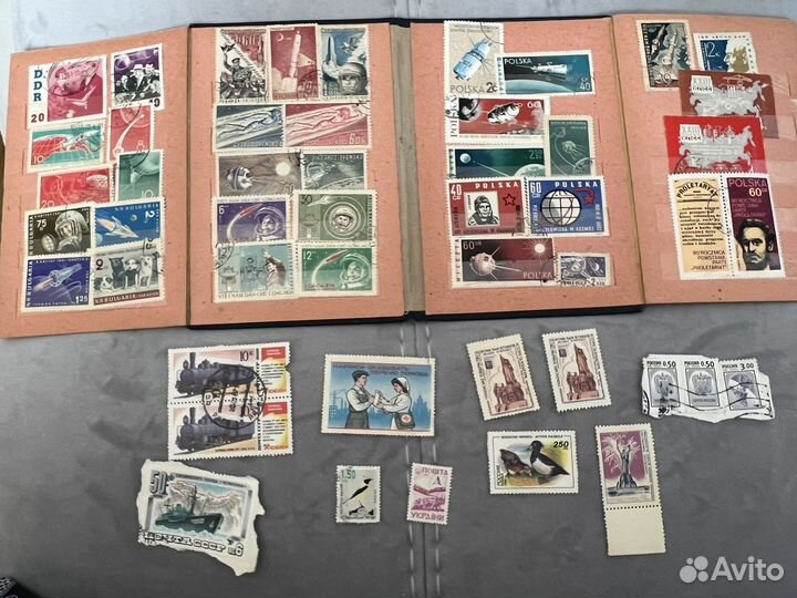 Марки Космос 1960 годы в альбоме