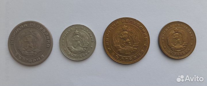 Монеты Болгарии 1954 и 1962 годов