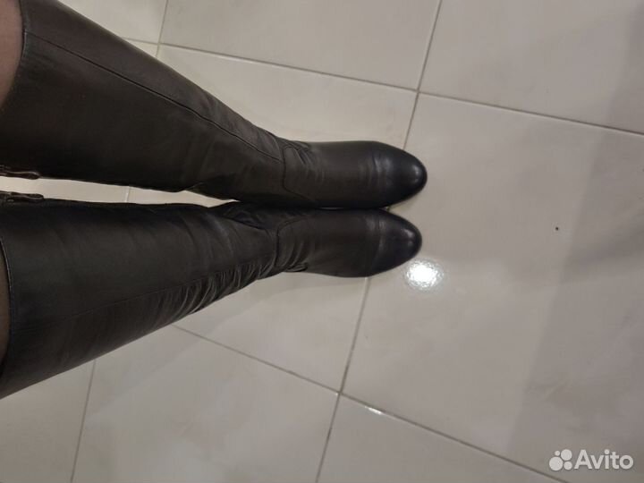 Сапоги кожаные 39