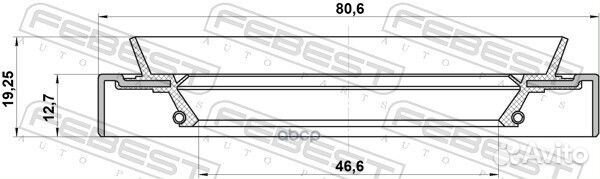 Сальник привода Febest 810