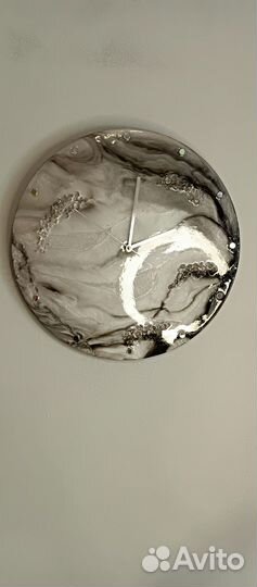 Часы из эпоксидной смолы 60 см