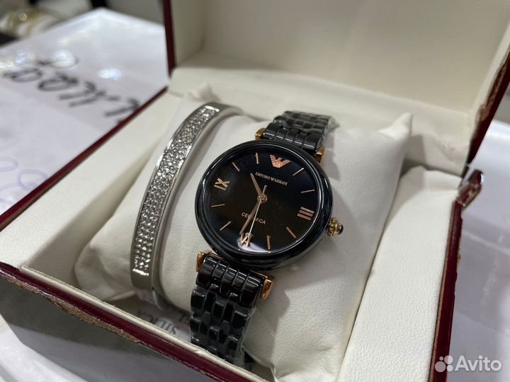 Часы женские керамика Armani