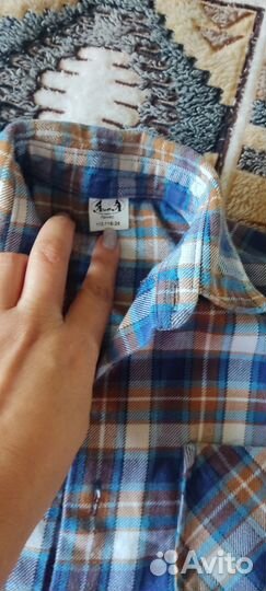 Рубашка теплая для мальчика 110-116