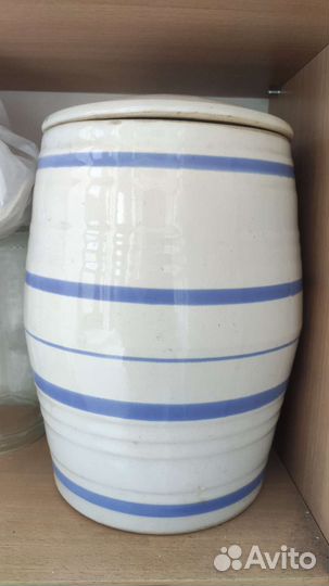 Керамический бочонок СССР для засолки