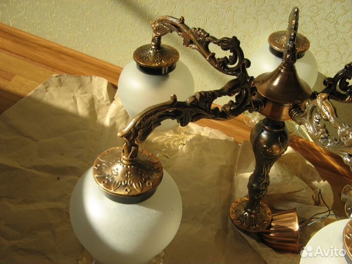 Новая. Люстра СССР на 5 плафонов. Классика. Винтаж