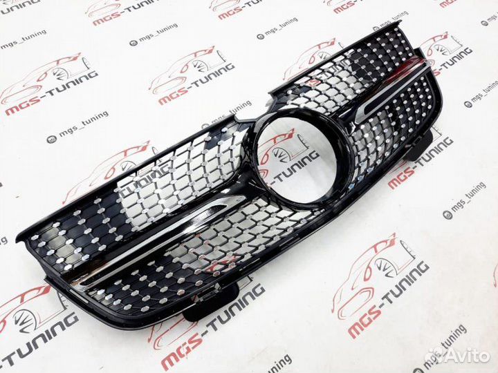 Решетка на Mercedes GL X164 Diamond Black 06-09г