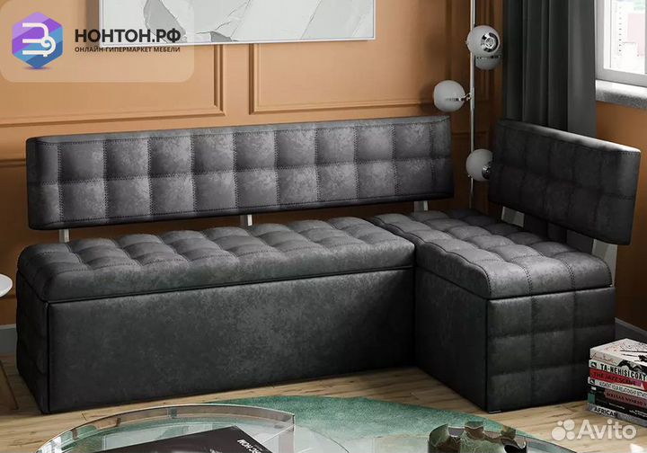 Кухонный уголок Манчестер-2 дуб крафт белый / микр