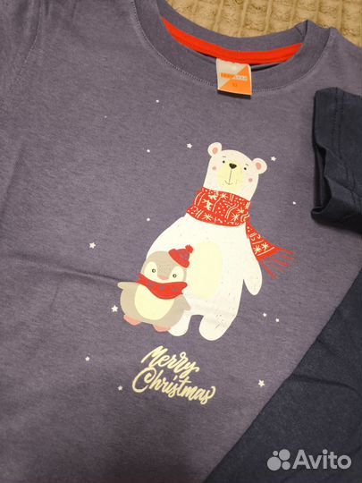 Футболка новая на девочку р.116 Новый год