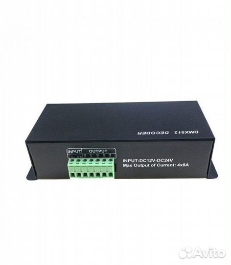 DMX 512 декодер 8Ах4 канала (rgbw)