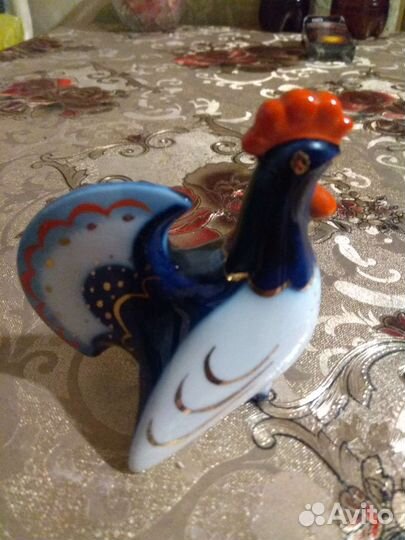 Фарфоровый петух СССР лфз