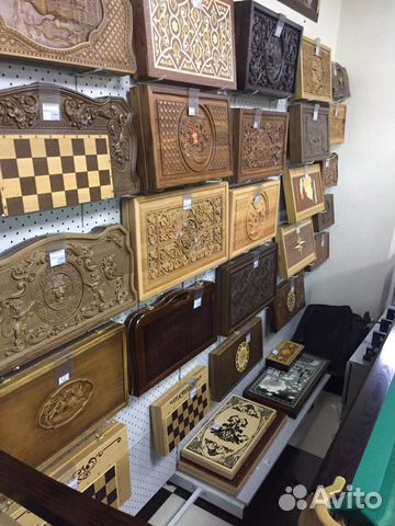 Нарды деревянные, резные