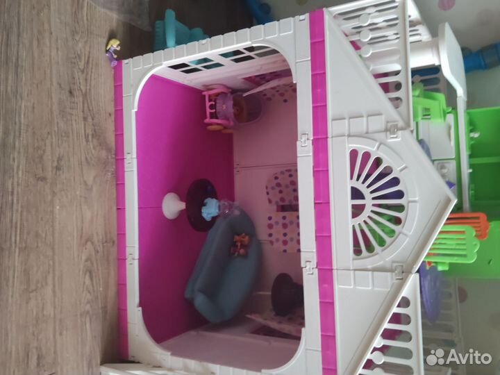 Кукольный домик для барби с мебелью