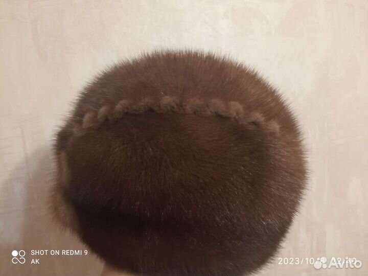Норковая женская шапка