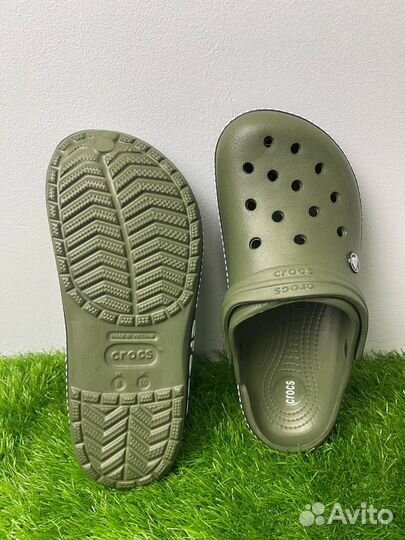 Crocs sabo зеленые в точку