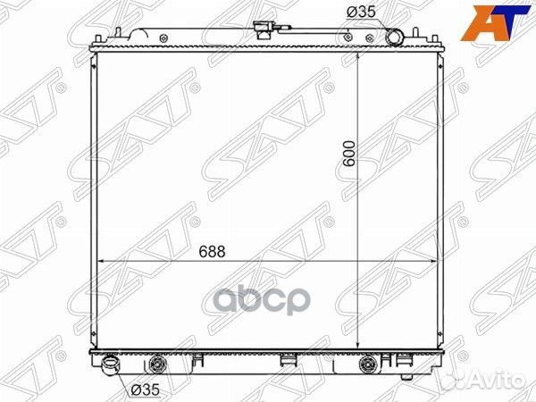Радиатор Nissan Navara 04-15 / Pathfinder 04-14