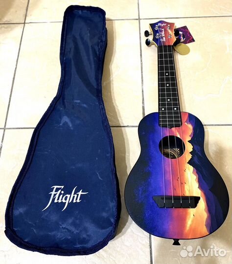Укулеле Flight TUS-EE sunset новое с комплектом